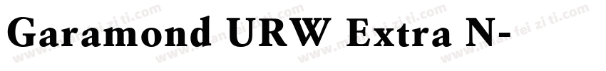Garamond URW Extra N字体转换